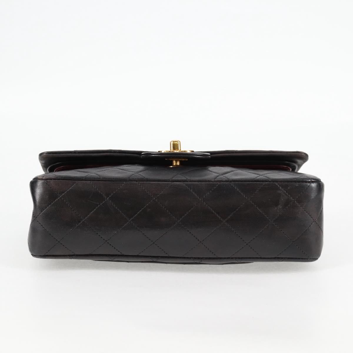 Chanel Chanel Vintage Classic Double Flap Bag Quilted Lambskin Size ONE SIZE - 11 Thumbnail