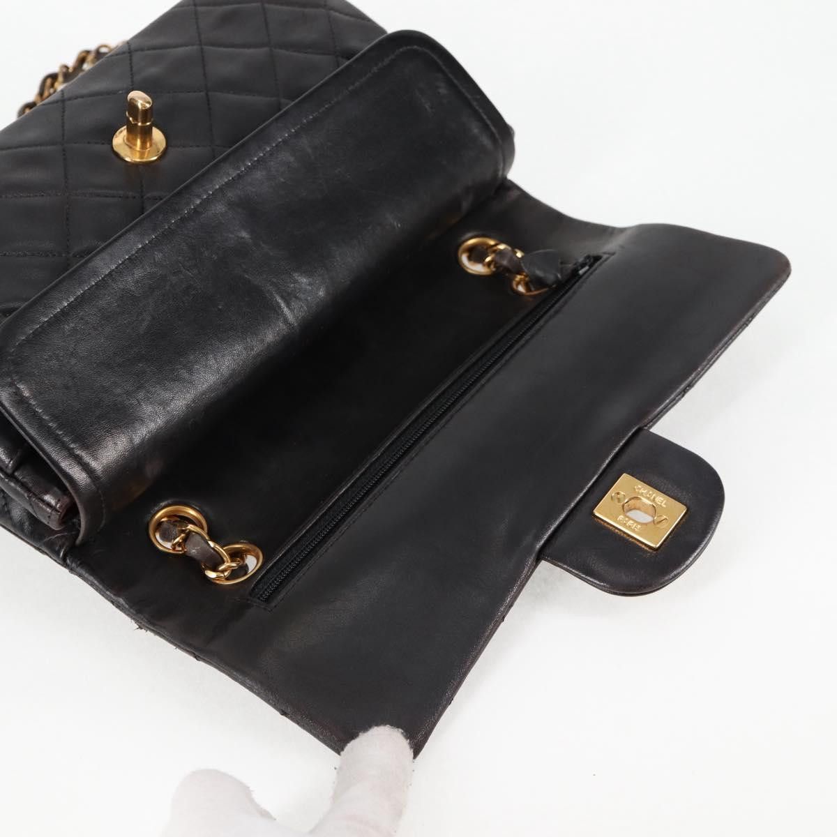 Chanel Chanel Vintage Classic Double Flap Bag Quilted Lambskin Size ONE SIZE - 17 Thumbnail