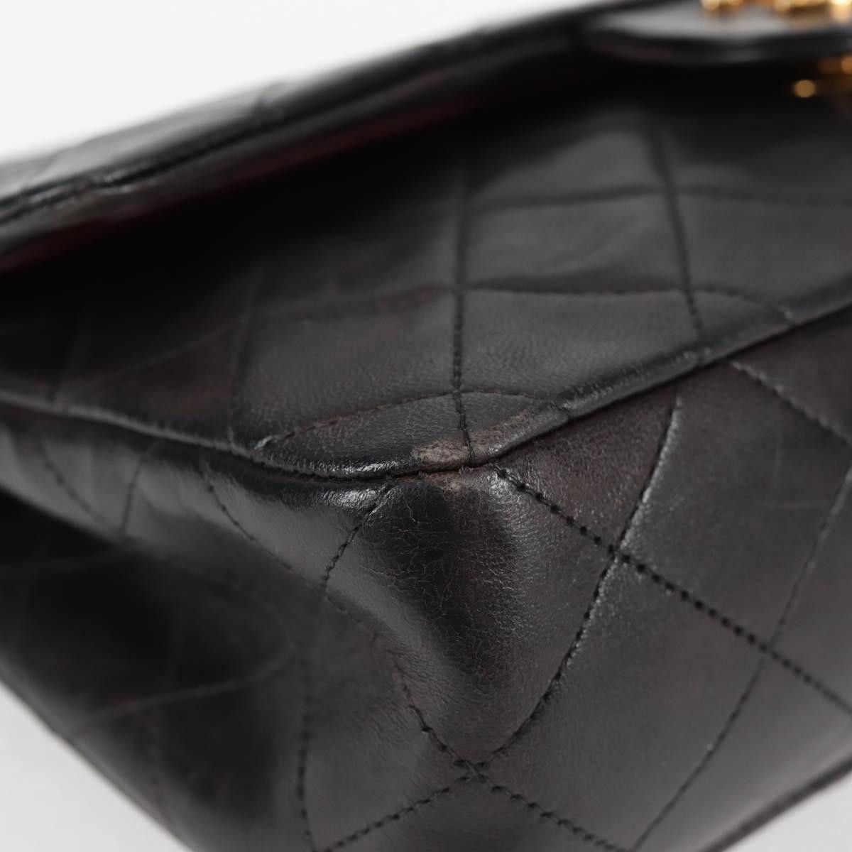Chanel Chanel Vintage Classic Double Flap Bag Quilted Lambskin Size ONE SIZE - 12 Thumbnail