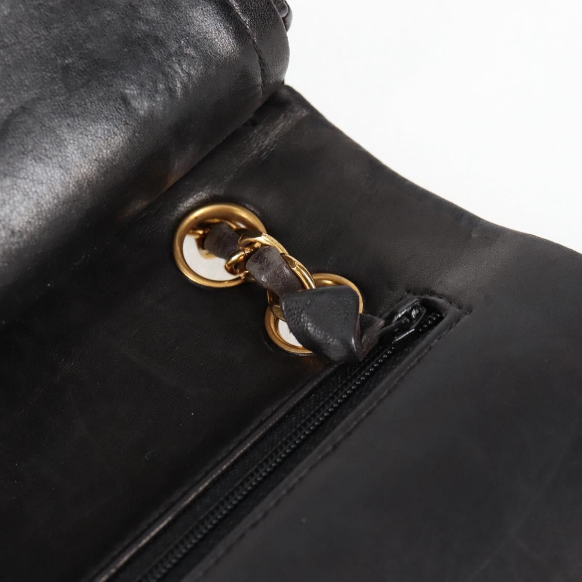 Chanel Chanel Vintage Classic Double Flap Bag Quilted Lambskin Size ONE SIZE - 19 Thumbnail