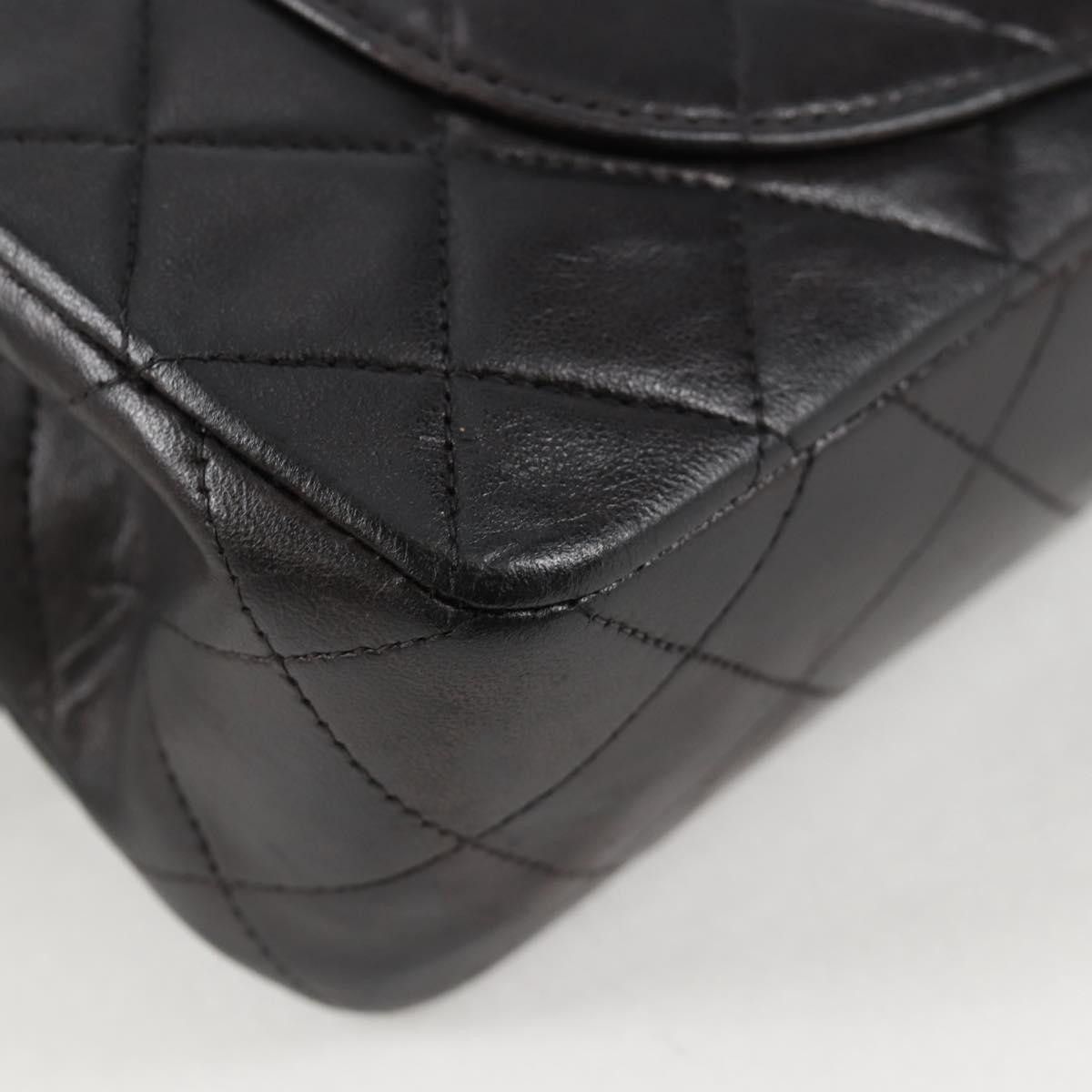 Chanel Chanel Vintage Classic Double Flap Bag Quilted Lambskin Size ONE SIZE - 14 Thumbnail