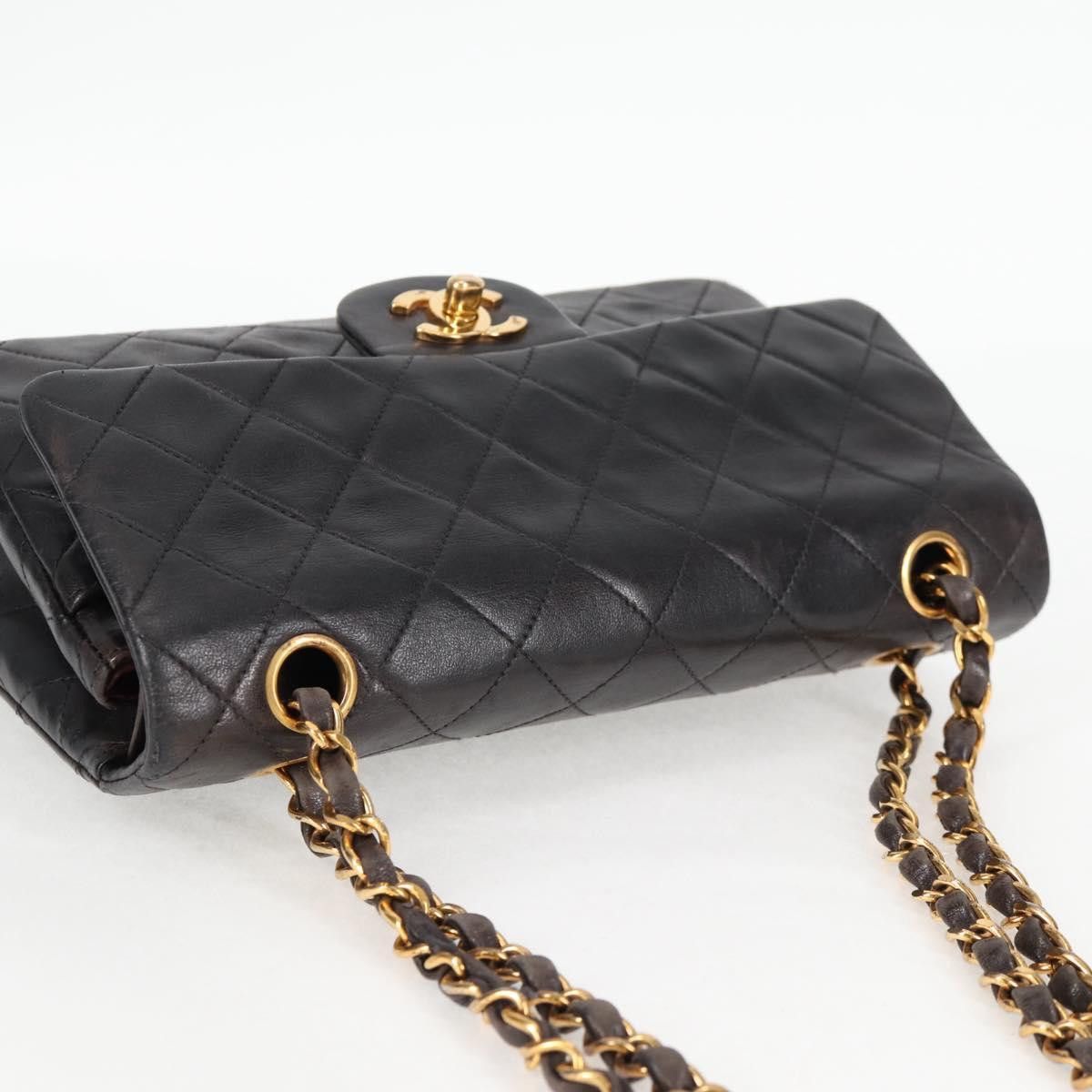 Chanel Chanel Vintage Classic Double Flap Bag Quilted Lambskin Size ONE SIZE - 6 Thumbnail