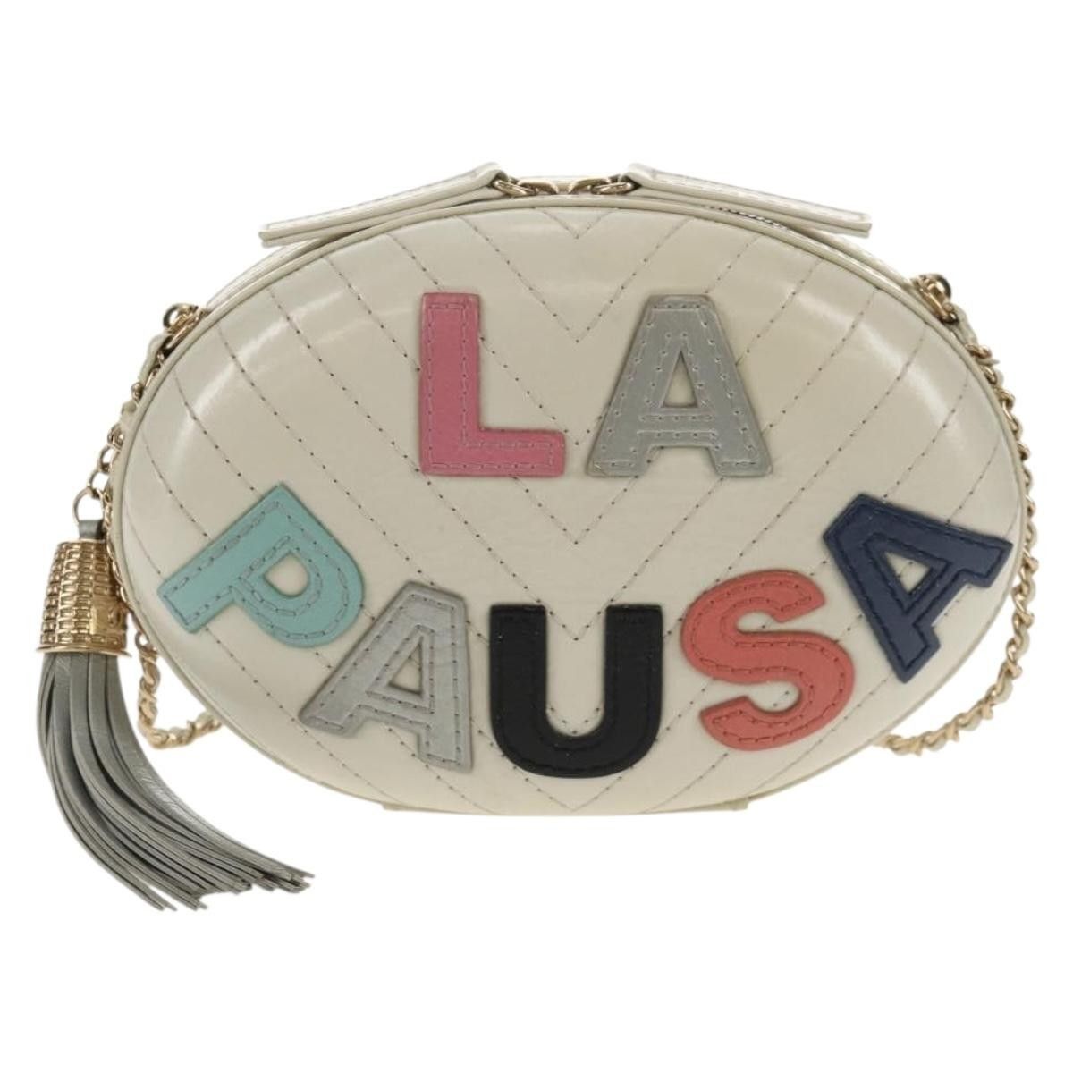 Chanel Chanel La Pausa Evening Bag Chevron Lambskin with Applique Size ONE SIZE - 20 Thumbnail