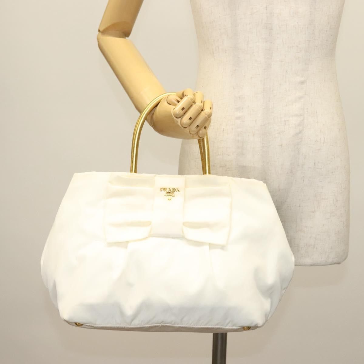 Prada Prada Bow Tote Tessuto with Leather Size ONE SIZE - 14 Thumbnail