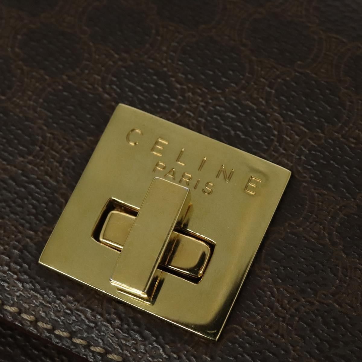 Celine Celine Triomphe vintage handbag Macadam canvas Size ONE SIZE - 13 Thumbnail