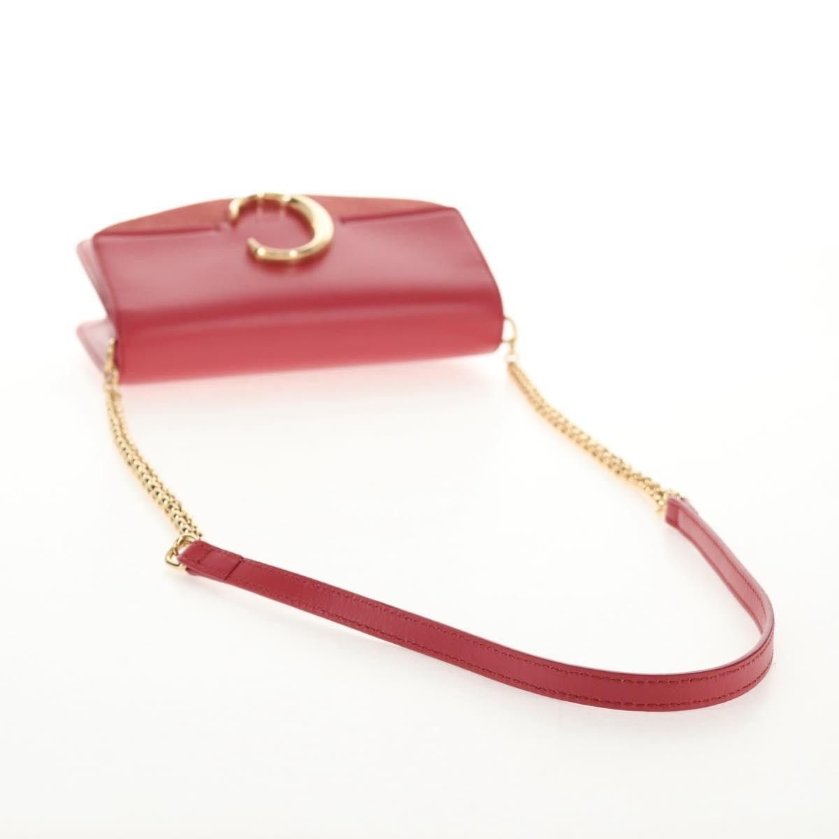 Chloe Chloe C Chain Clutch Leather Size ONE SIZE - 8 Thumbnail