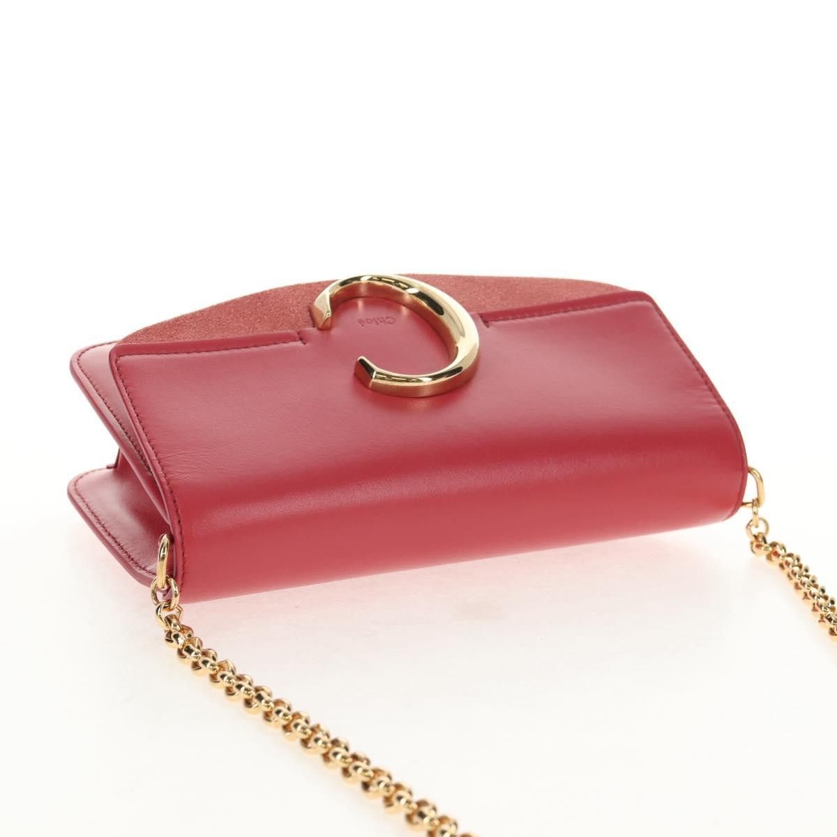 Chloe Chloe C Chain Clutch Leather Size ONE SIZE - 17 Thumbnail