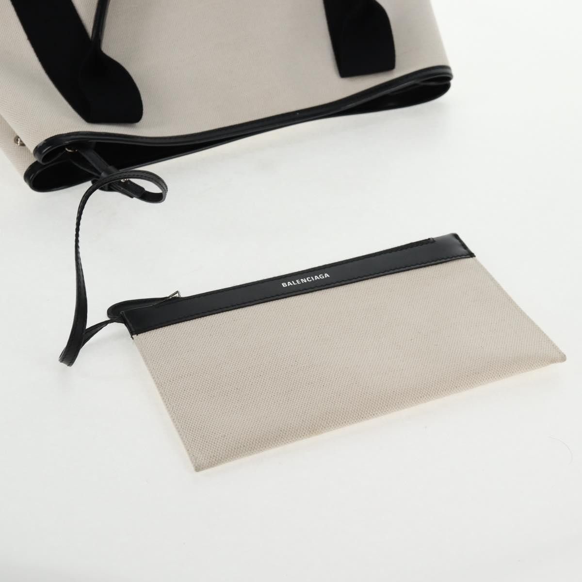 Balenciaga Balenciaga Navy Cabas Canvas with Leather Size ONE SIZE - 23 Thumbnail