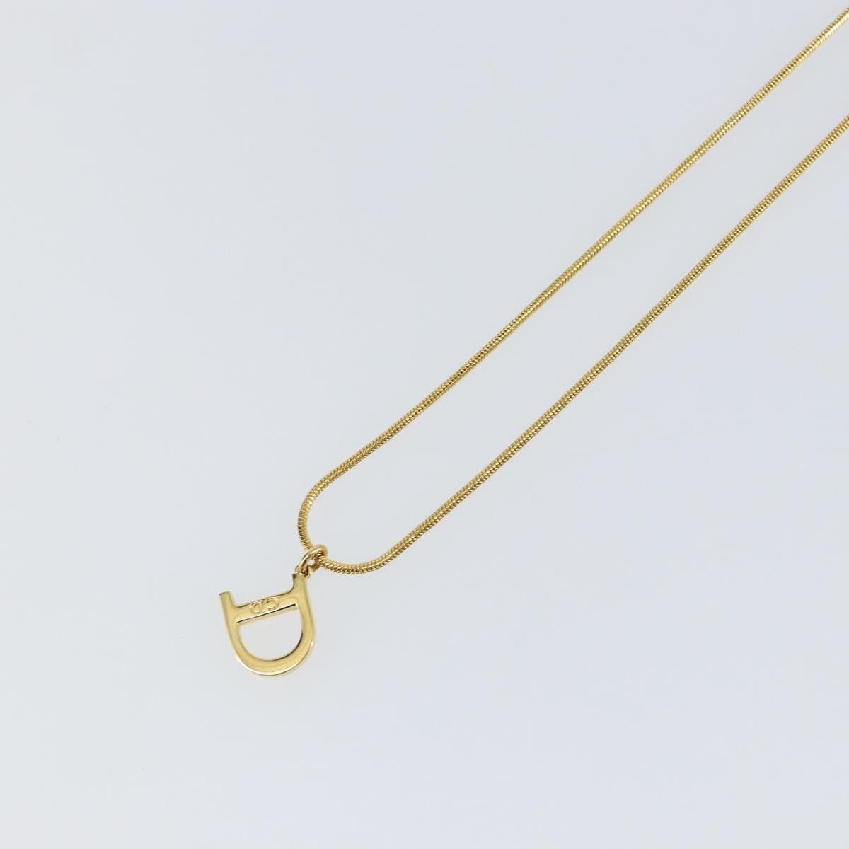 Dior Christian Dior D logo Pendant Necklace Metal Size ONE SIZE - 7 Thumbnail