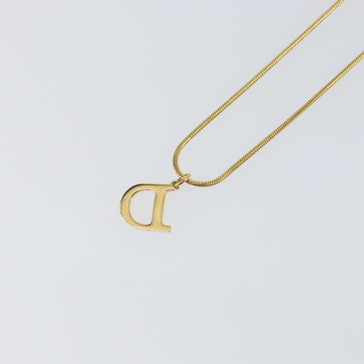 Dior Christian Dior D logo Pendant Necklace Metal Size ONE SIZE - 5 Thumbnail