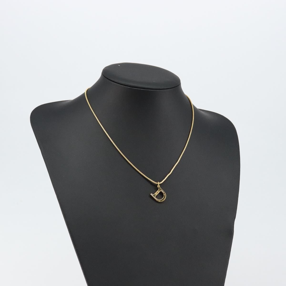 Dior Christian Dior D logo Pendant Necklace Metal Size ONE SIZE - 9 Thumbnail