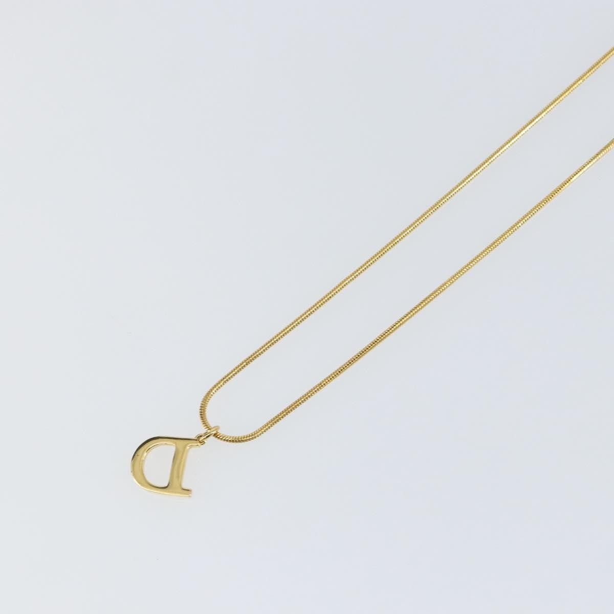 Dior Christian Dior D logo Pendant Necklace Metal Size ONE SIZE - 10 Thumbnail