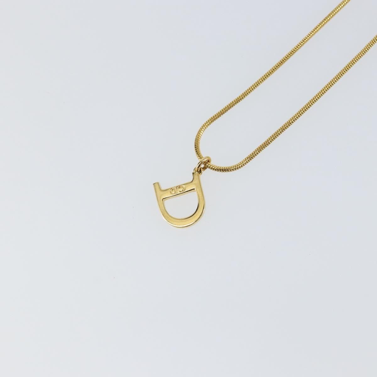 Dior Christian Dior D logo Pendant Necklace Metal Size ONE SIZE - 4 Thumbnail