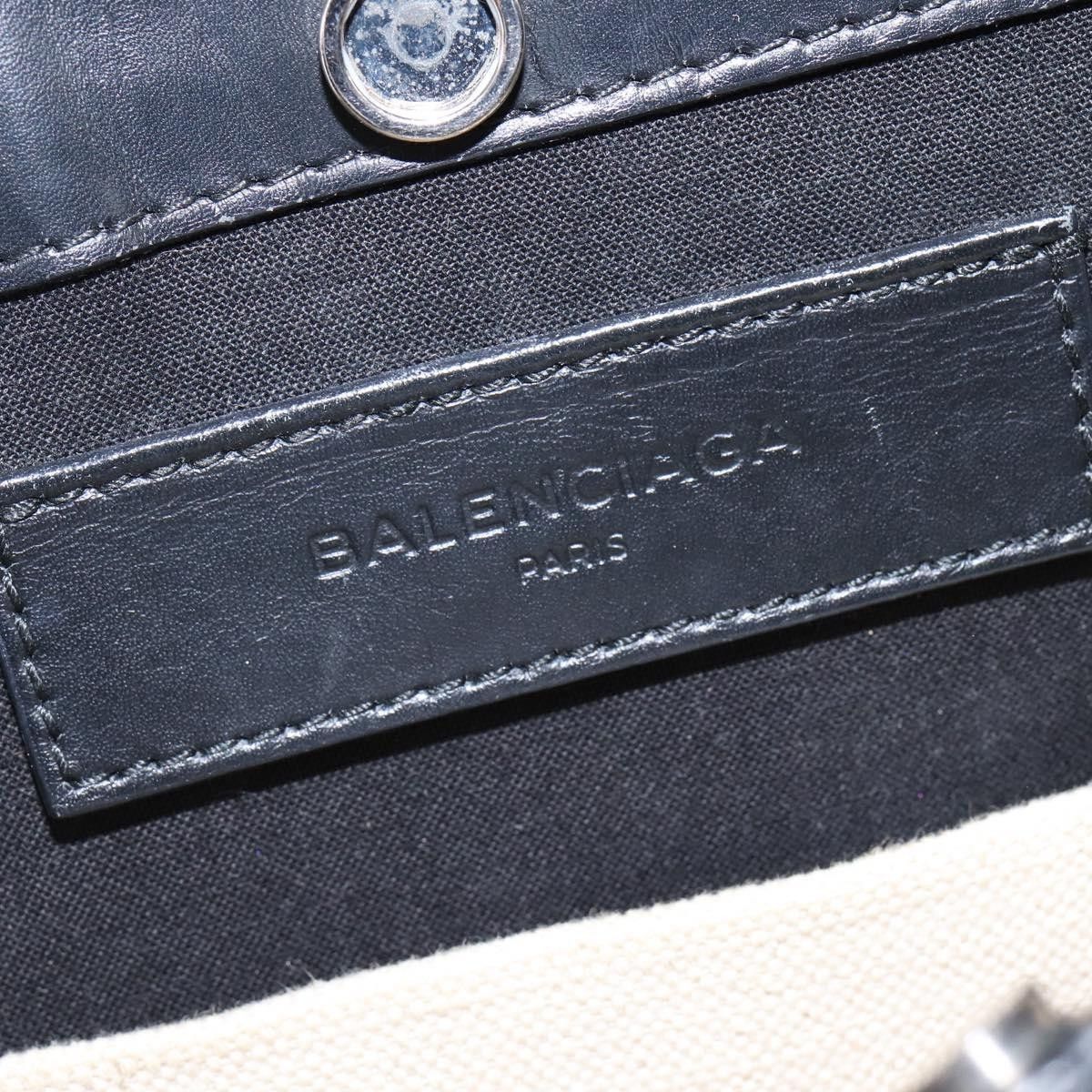 Balenciaga Balenciaga Navy Pochette Canvas and Leather Size ONE SIZE - 7 Thumbnail