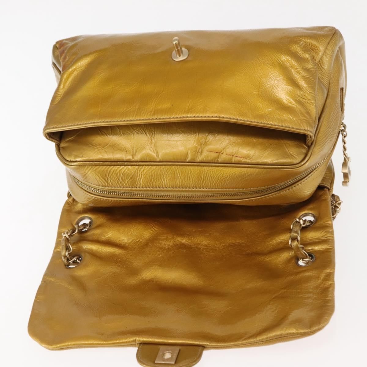 Chanel Chanel Luxe Ligne Flap Bag Patent Size ONE SIZE - 15 Thumbnail