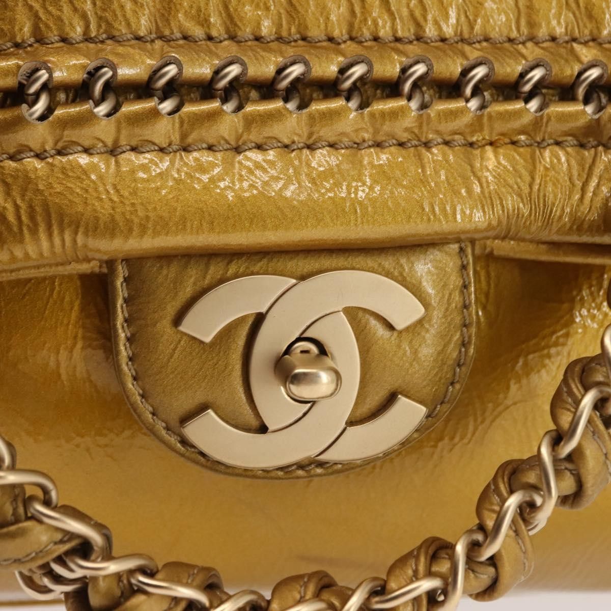 Chanel Chanel Luxe Ligne Flap Bag Patent Size ONE SIZE - 13 Thumbnail