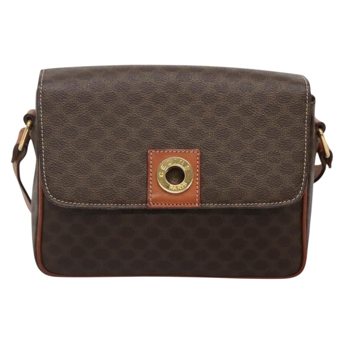 Celine Celine Vintage Macadam Shoulder Bag Canvas Size ONE SIZE - 18 Thumbnail