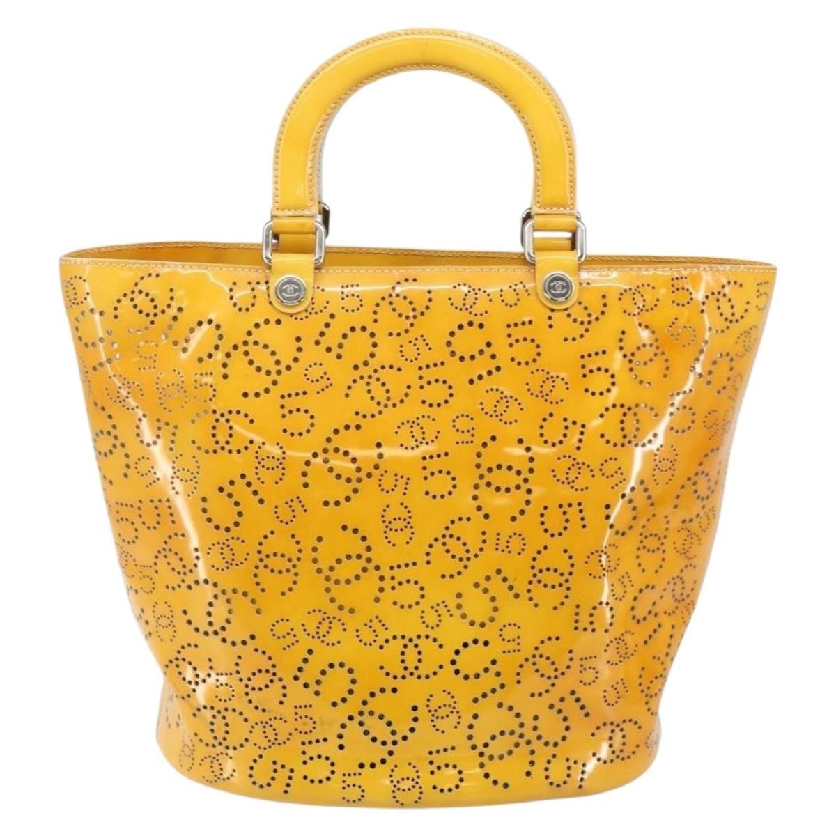 Chanel Chanel CC No.5 Shopping Tote Perforated Patent Size ONE SIZE - 2 Thumbnail