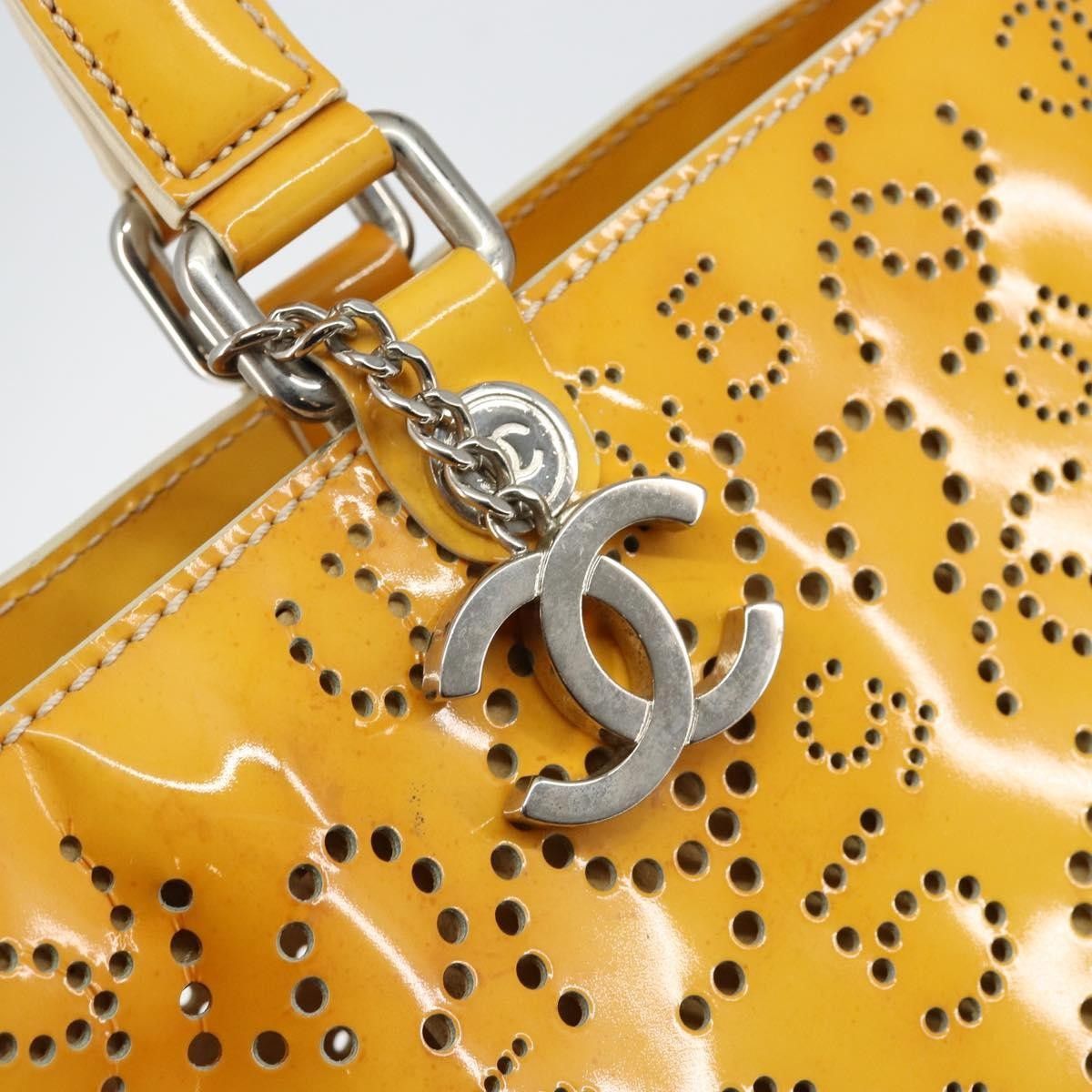 Chanel Chanel CC No.5 Shopping Tote Perforated Patent Size ONE SIZE - 14 Thumbnail