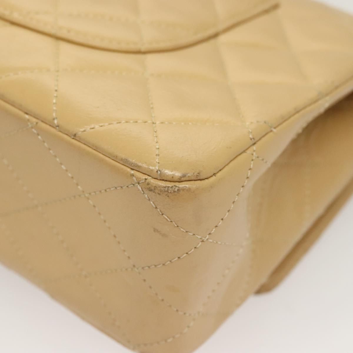 Chanel Chanel Vintage Classic Double Flap Bag Quilted Lambskin Size ONE SIZE - 14 Thumbnail