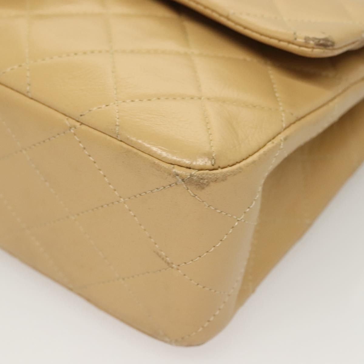 Chanel Chanel Vintage Classic Double Flap Bag Quilted Lambskin Size ONE SIZE - 12 Thumbnail