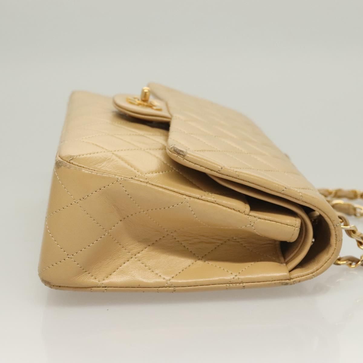 Chanel Chanel Vintage Classic Double Flap Bag Quilted Lambskin Size ONE SIZE - 4 Thumbnail
