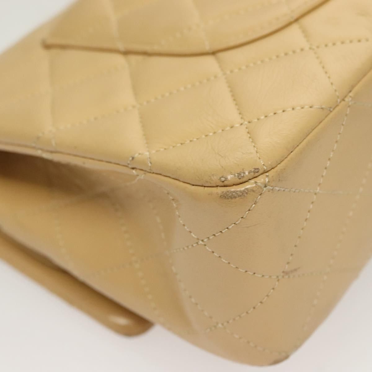 Chanel Chanel Vintage Classic Double Flap Bag Quilted Lambskin Size ONE SIZE - 13 Thumbnail