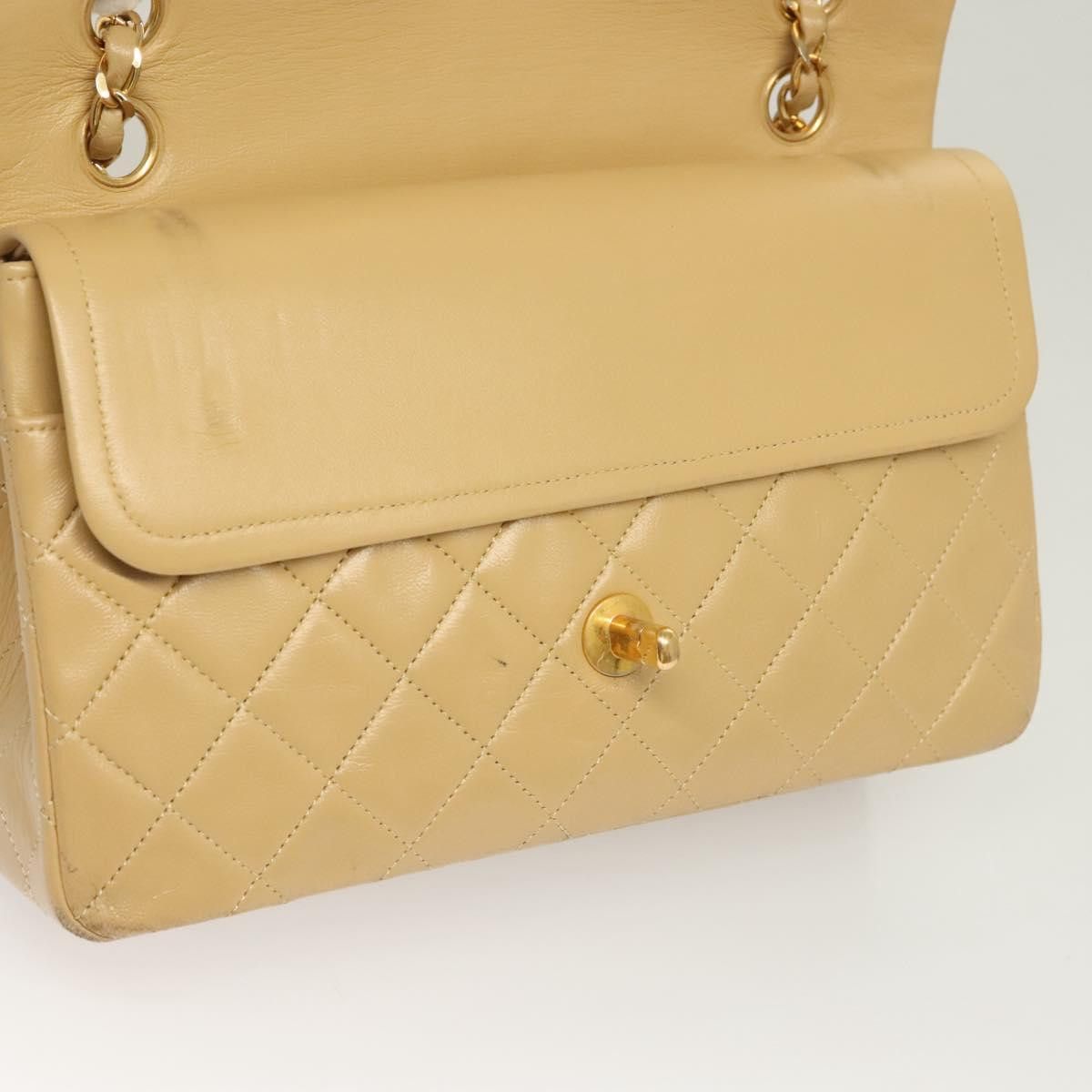 Chanel Chanel Vintage Classic Double Flap Bag Quilted Lambskin Size ONE SIZE - 17 Thumbnail