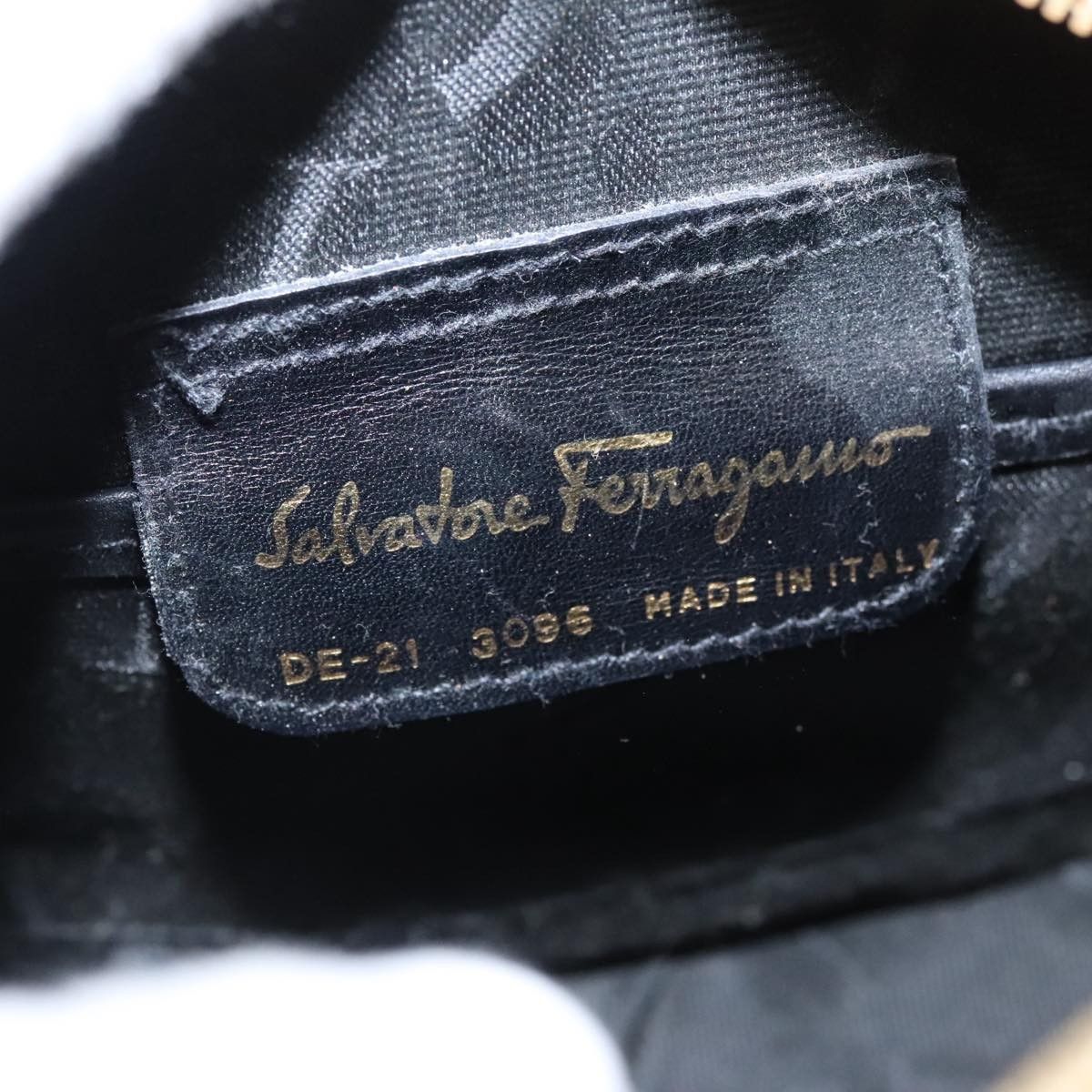 Salvatore Ferragamo Salvatore Ferragamo Gancini Zip Pouch Leather Size ONE SIZE - 12 Thumbnail