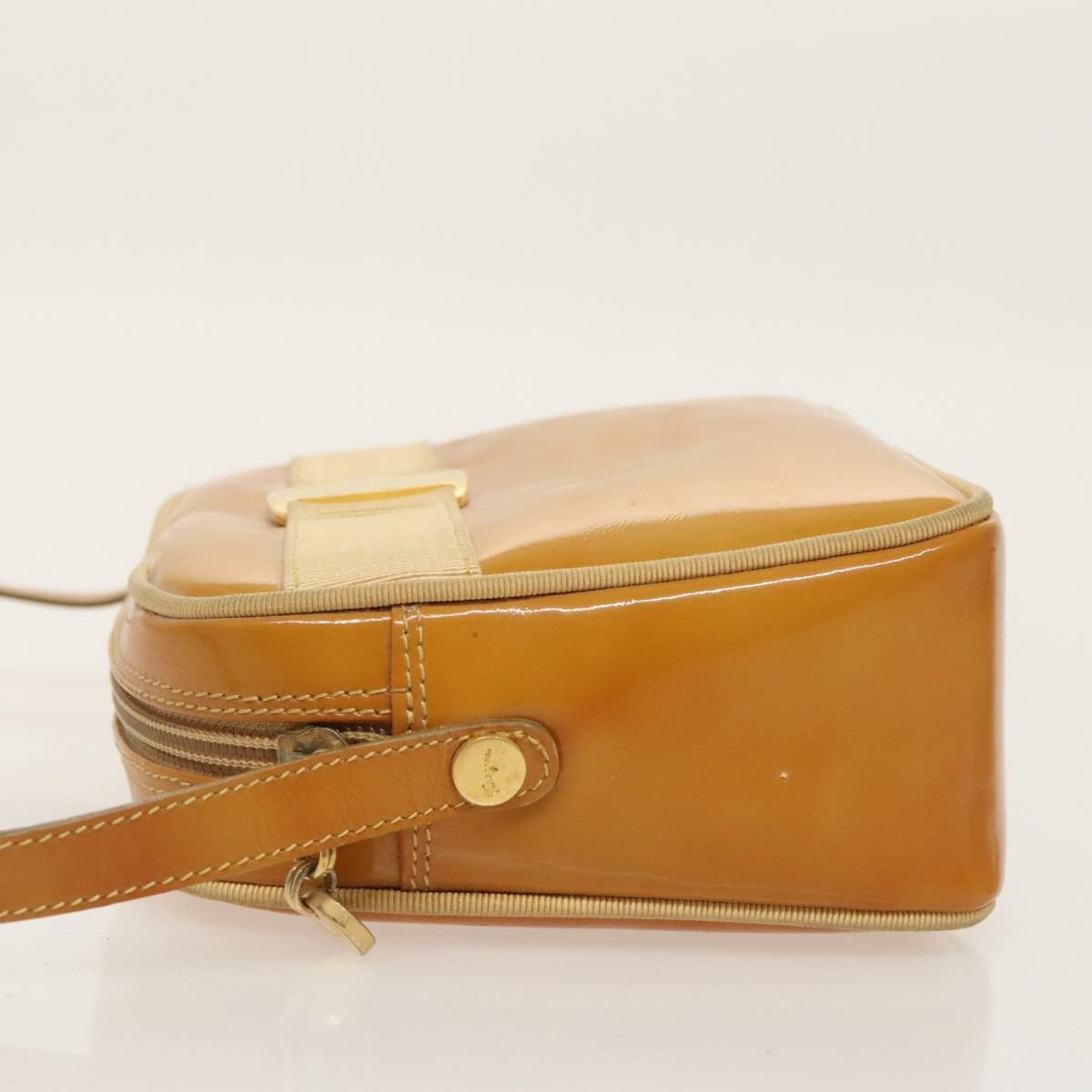 Salvatore Ferragamo Salvatore Ferragamo Gancini Zip Pouch Leather Size ONE SIZE - 4 Thumbnail