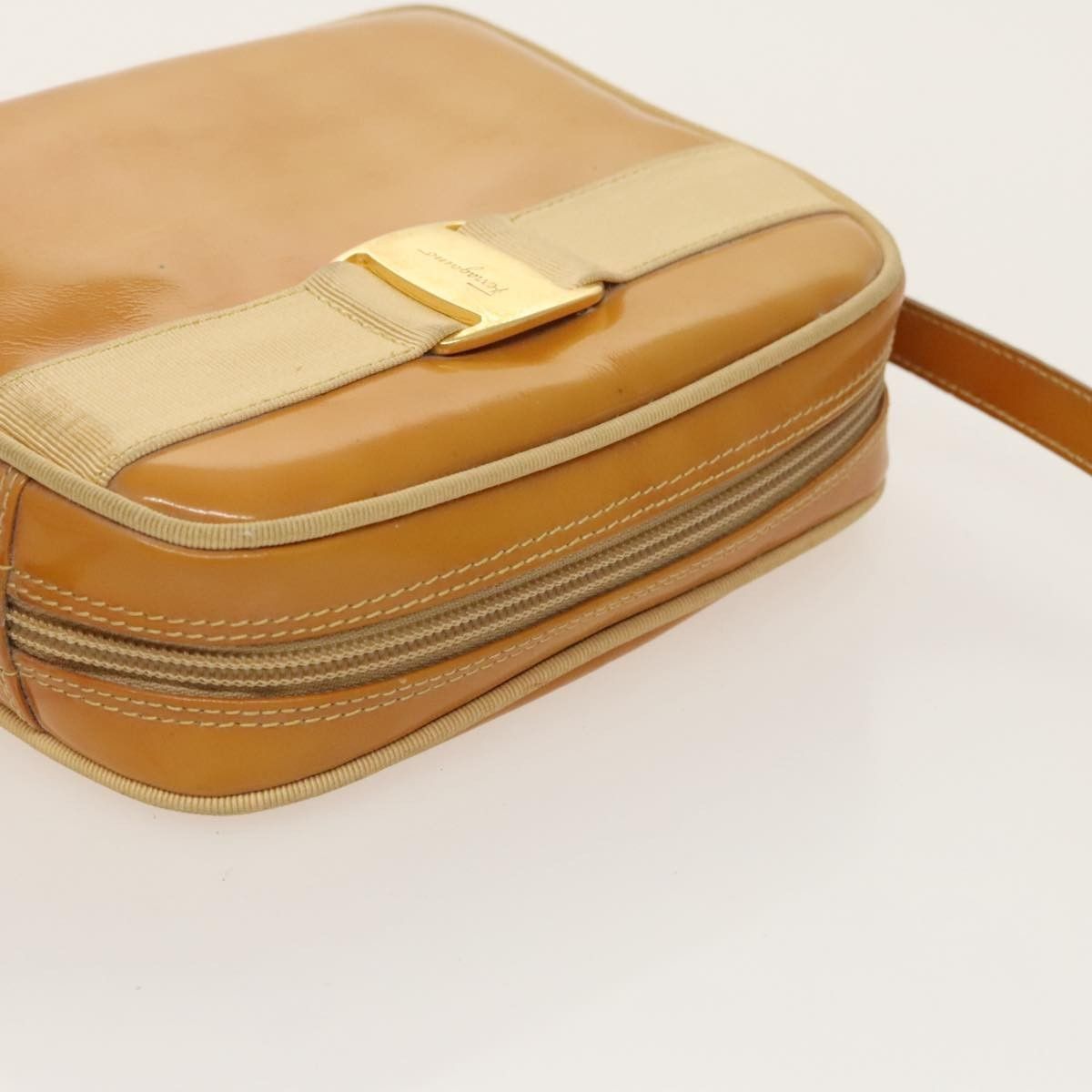 Salvatore Ferragamo Salvatore Ferragamo Gancini Zip Pouch Leather Size ONE SIZE - 6 Thumbnail