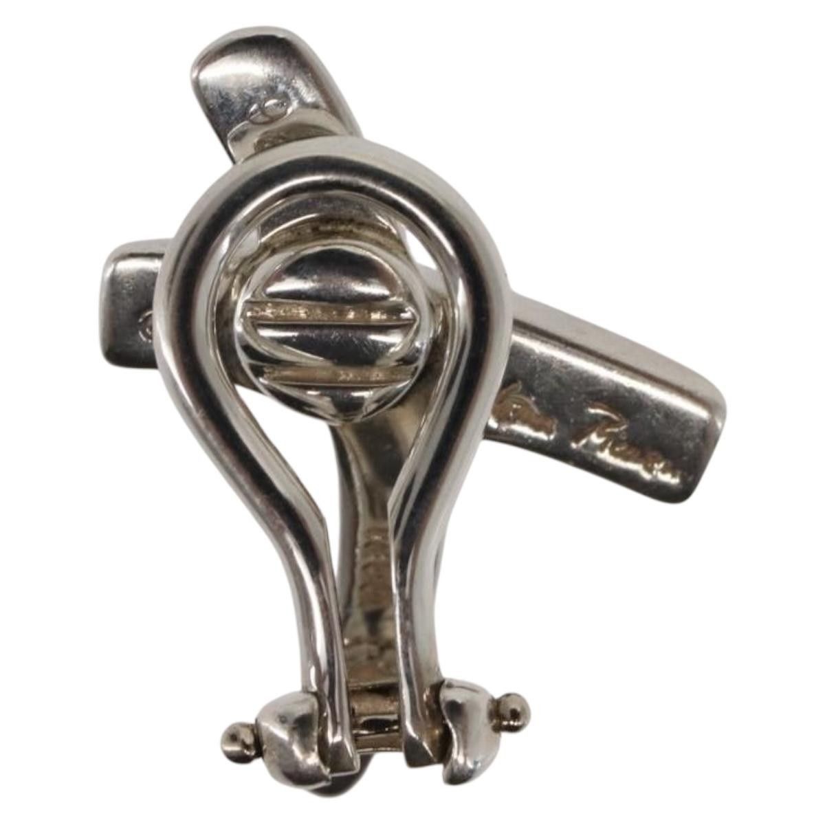 Tiffany & Co. Tiffany & Co. Paloma Picasso Graffiti X Clip-On Earrings Silver Size ONE SIZE - 5 Thumbnail