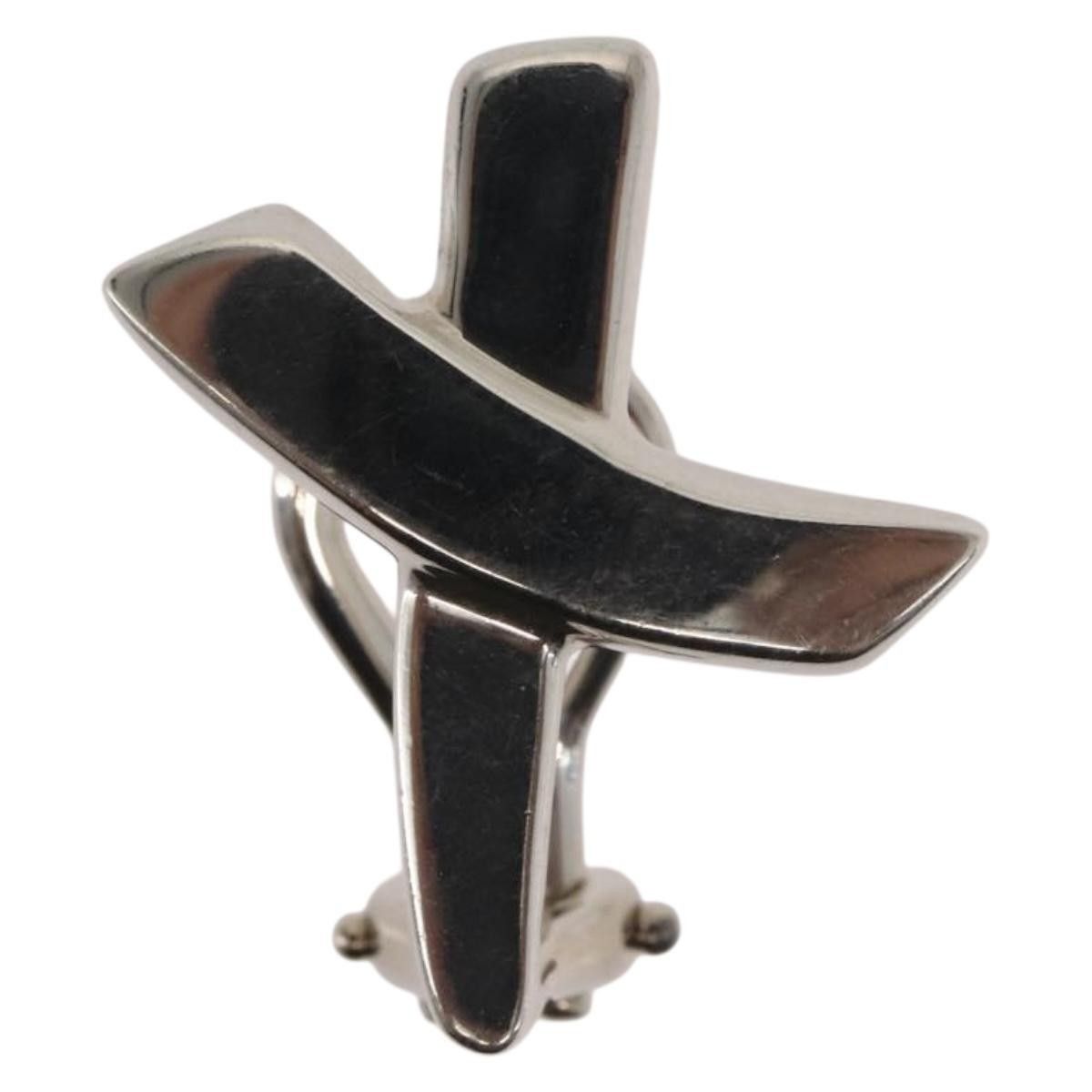 Tiffany & Co. Tiffany & Co. Paloma Picasso Graffiti X Clip-On Earrings Silver Size ONE SIZE - 2 Thumbnail