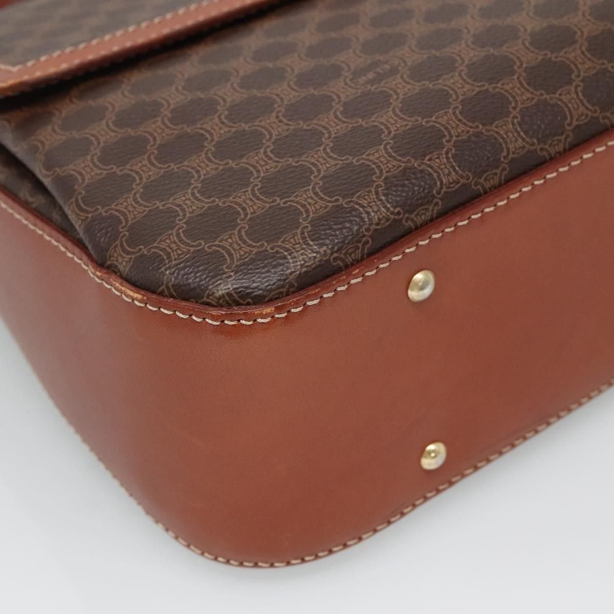 Celine Celine Vintage Convertible Top Handle Bag Macadam Coated Canvas Size ONE SIZE - 10 Thumbnail