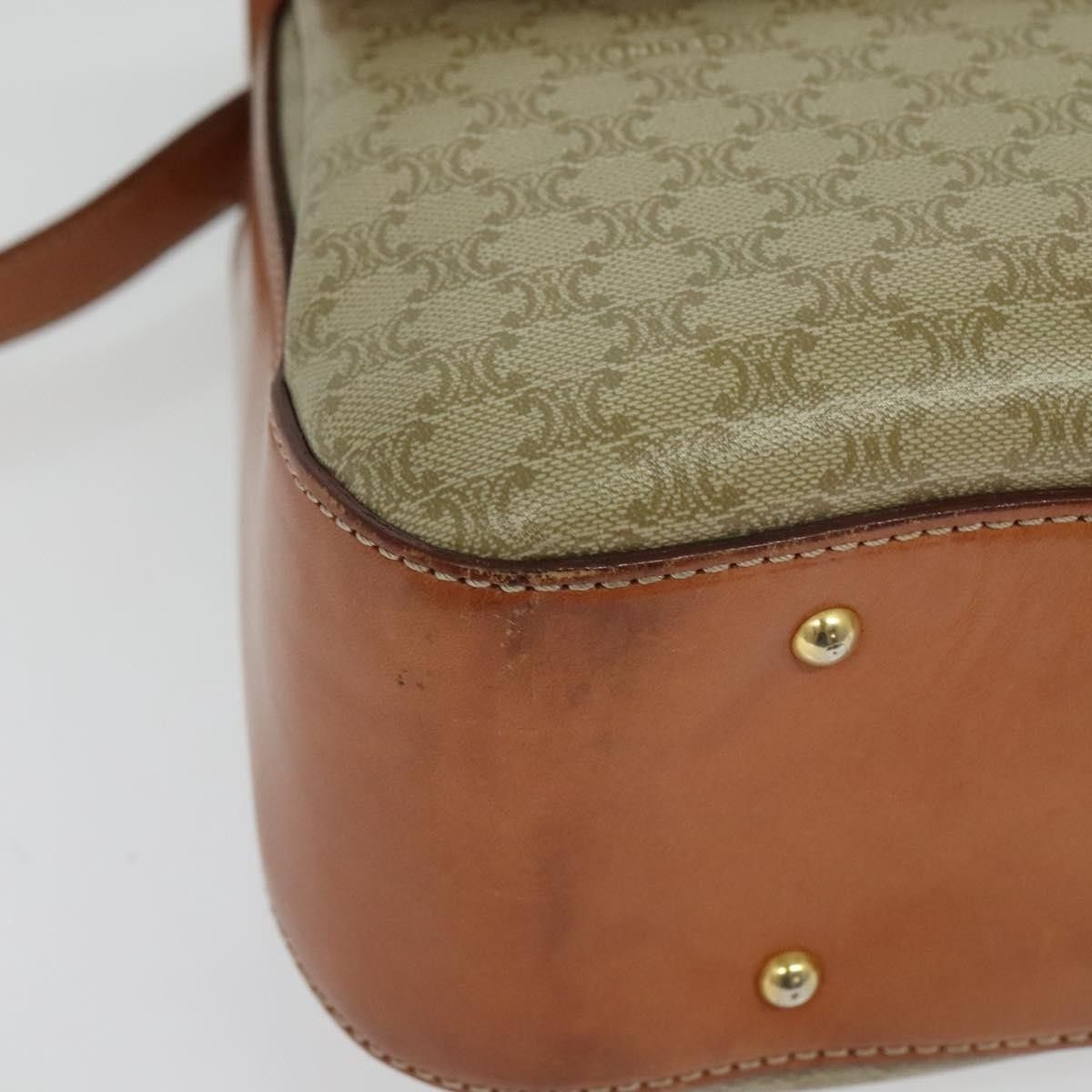 Celine Celine Vintage Convertible Top Handle Bag Macadam Coated Canvas Size ONE SIZE - 9 Thumbnail
