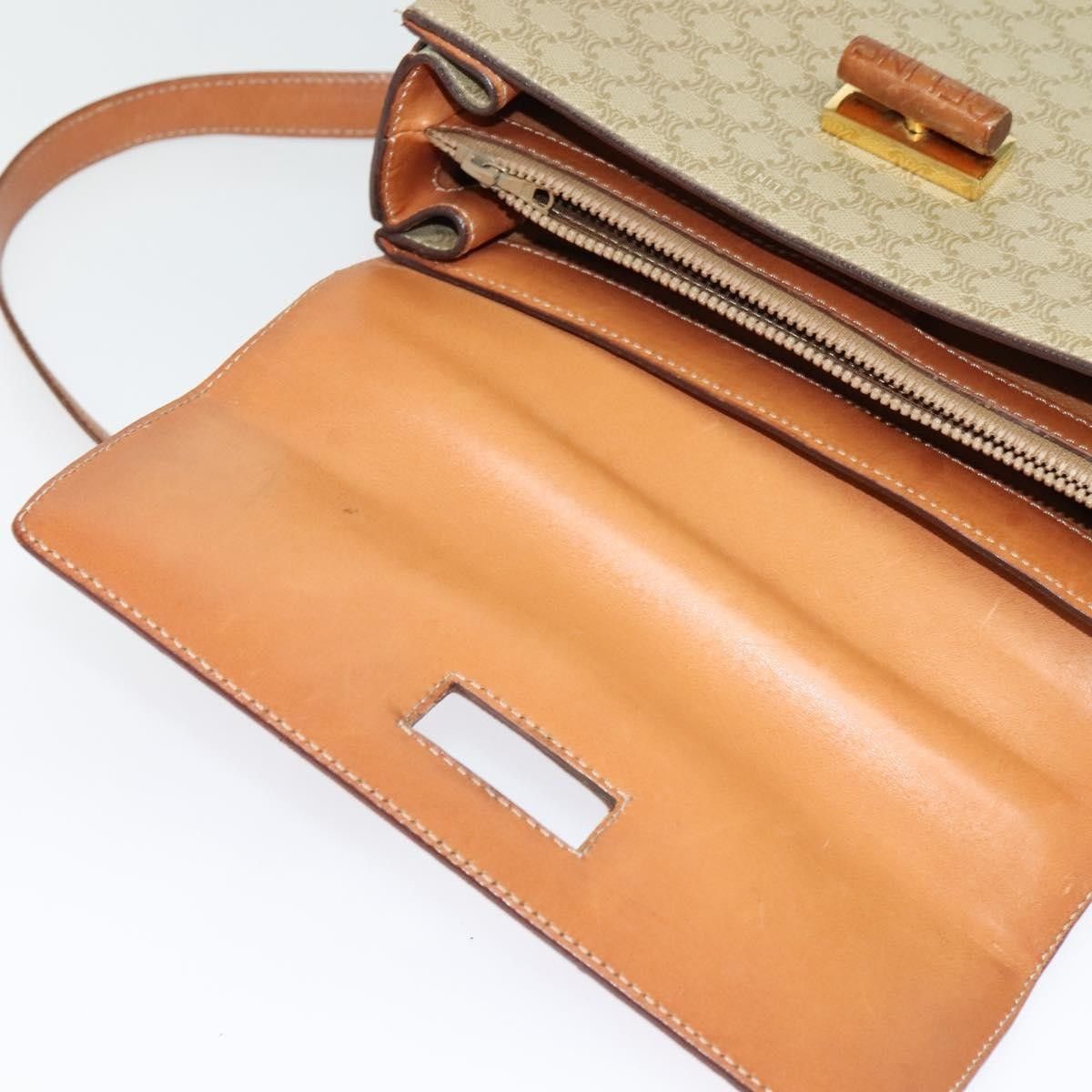 Celine Celine Vintage Convertible Top Handle Bag Macadam Coated Canvas Size ONE SIZE - 18 Thumbnail