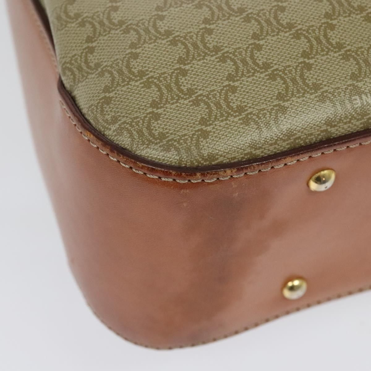 Celine Celine Vintage Convertible Top Handle Bag Macadam Coated Canvas Size ONE SIZE - 11 Thumbnail