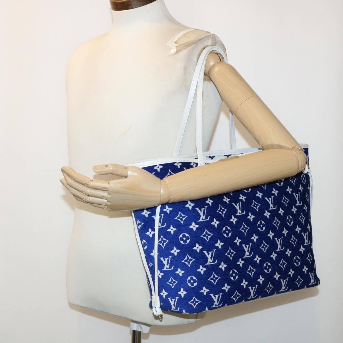 Louis Vuitton Louis Vuitton Neverfull NM Tote LV Match Monogram Jacquard Velvet Size ONE SIZE - 12 Thumbnail