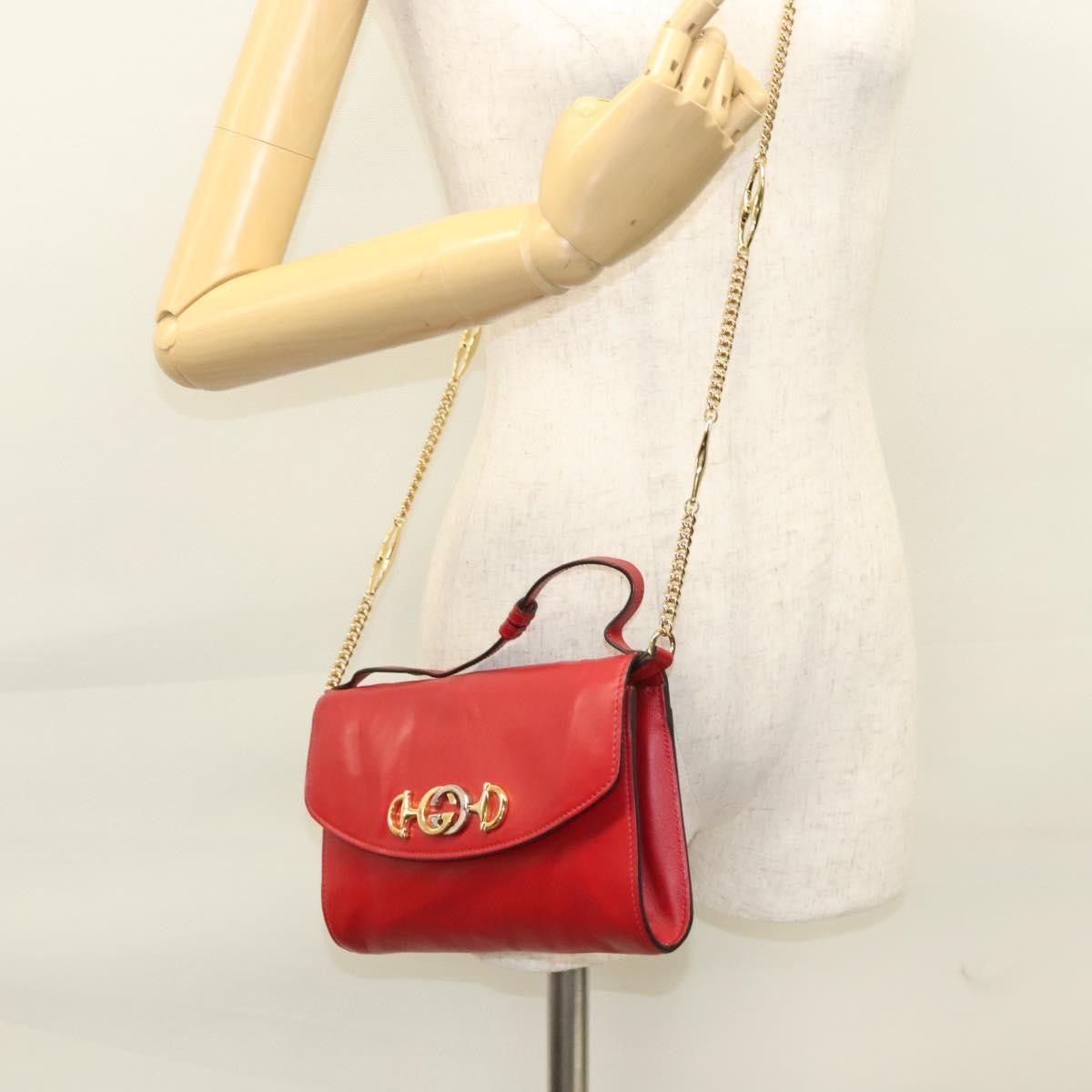 Gucci Gucci Zumi Shoulder Bag Leather Size ONE SIZE - 15 Thumbnail