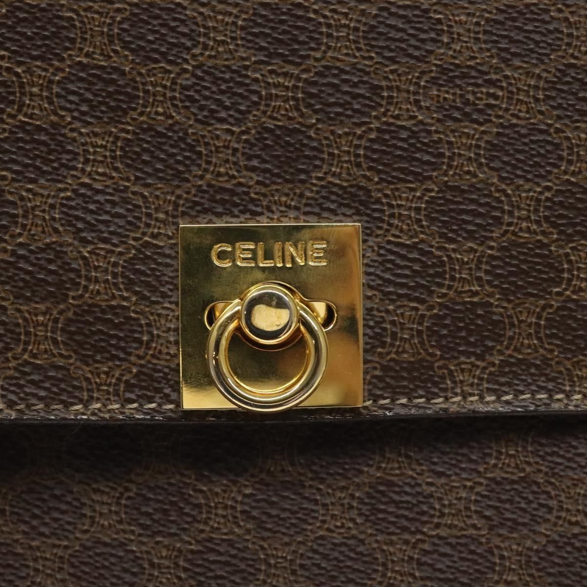 Celine Celine Triomphe vintage handbag Macadam canvas Size ONE SIZE - 13 Thumbnail