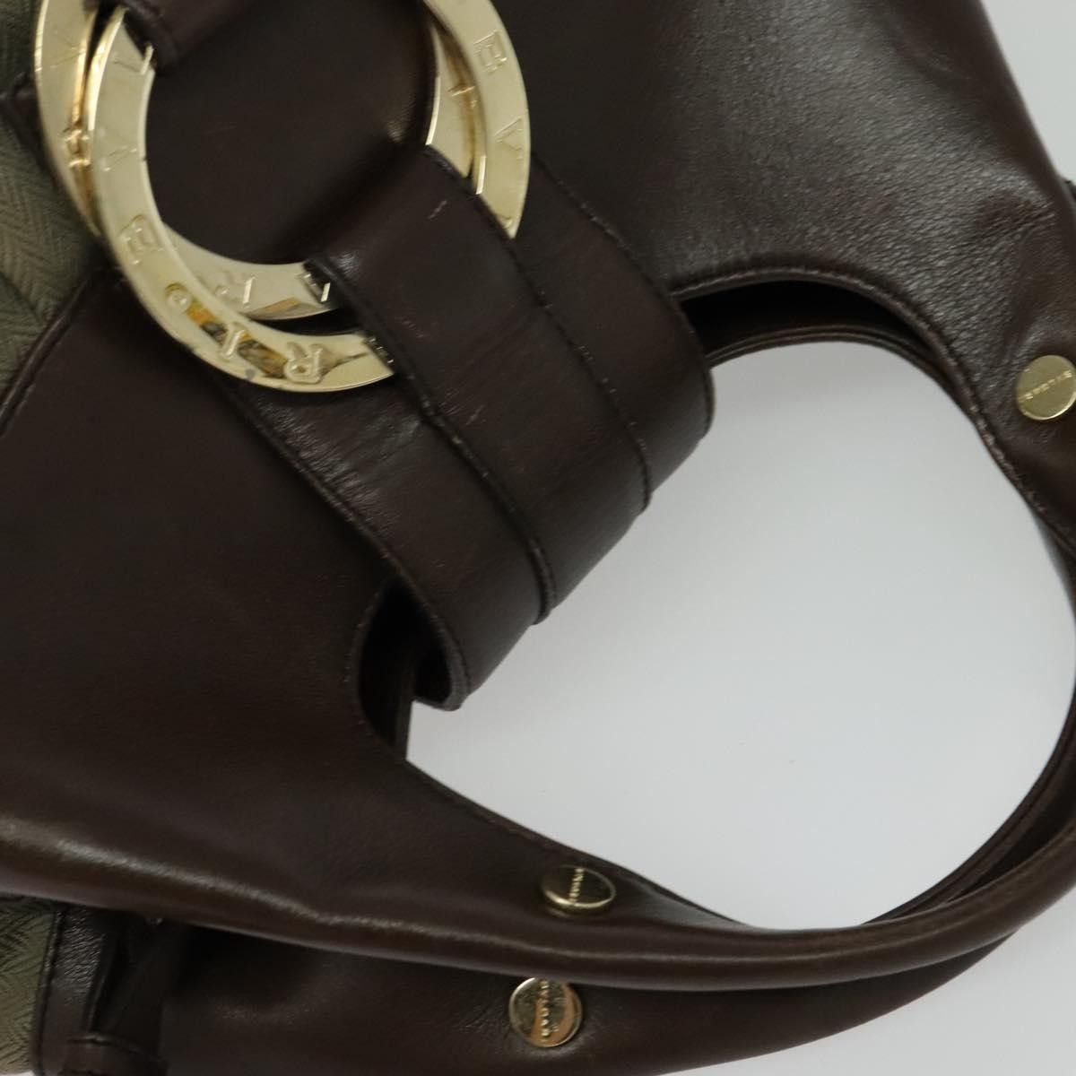 Bvlgari Bvlgari Chandra Hobo Canvas and Leather Size ONE SIZE - 16 Thumbnail
