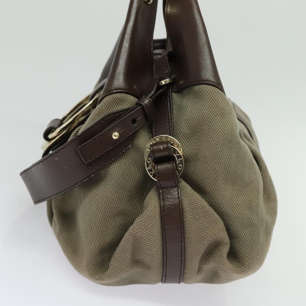 Bvlgari Bvlgari Chandra Hobo Canvas and Leather Size ONE SIZE - 4 Thumbnail