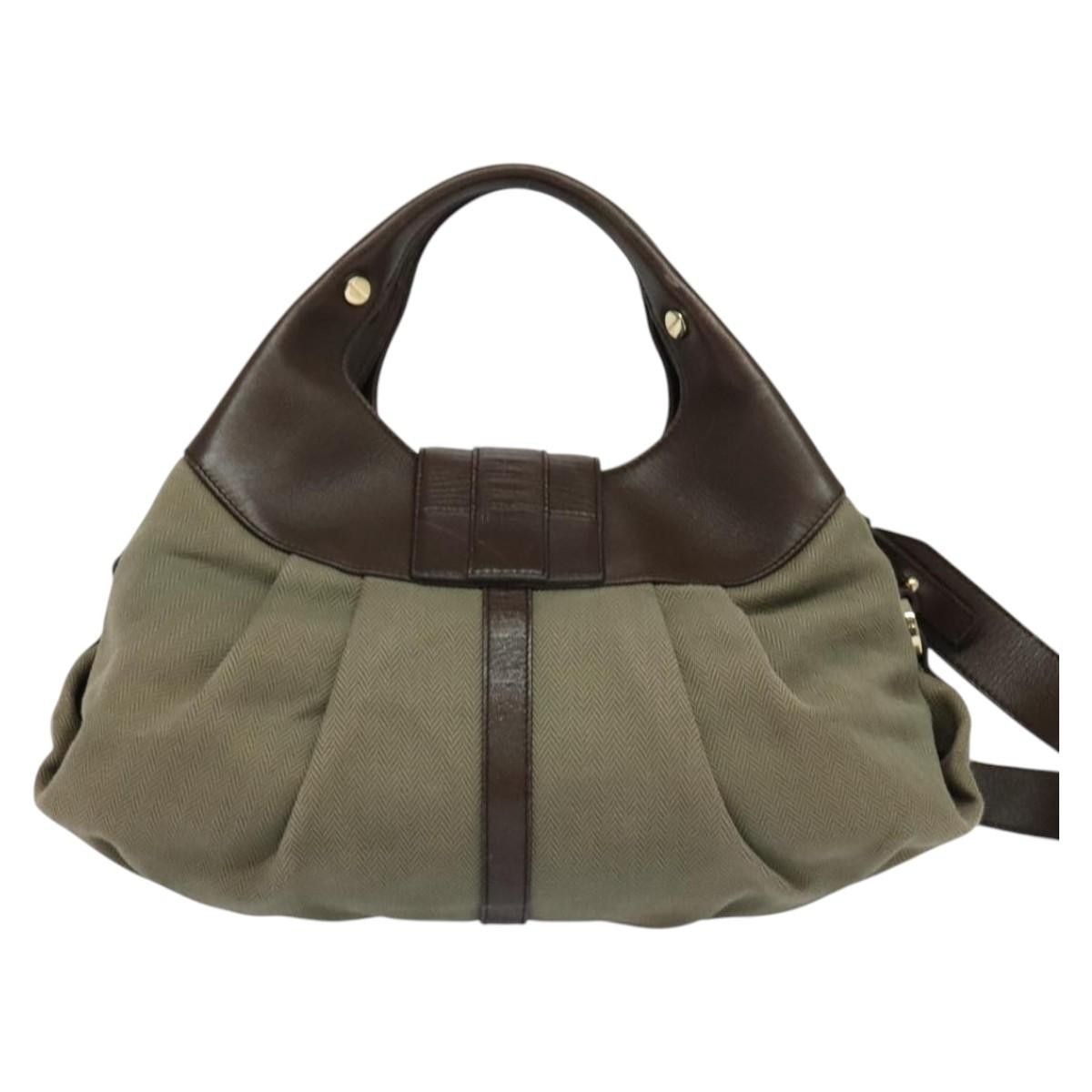 Bvlgari Bvlgari Chandra Hobo Canvas and Leather Size ONE SIZE - 2 Thumbnail