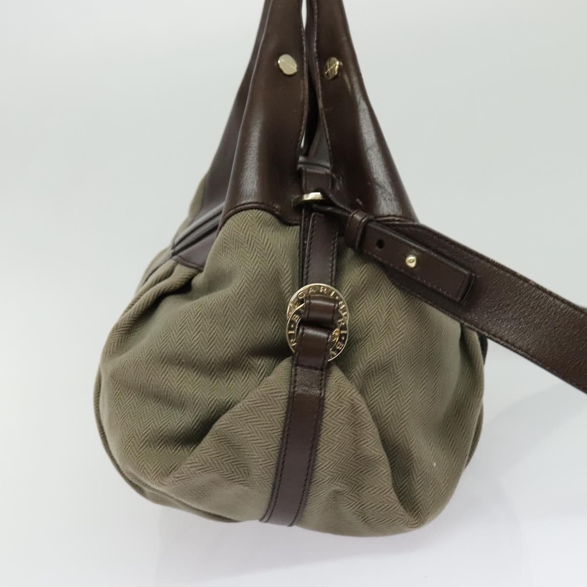 Bvlgari Bvlgari Chandra Hobo Canvas and Leather Size ONE SIZE - 3 Thumbnail