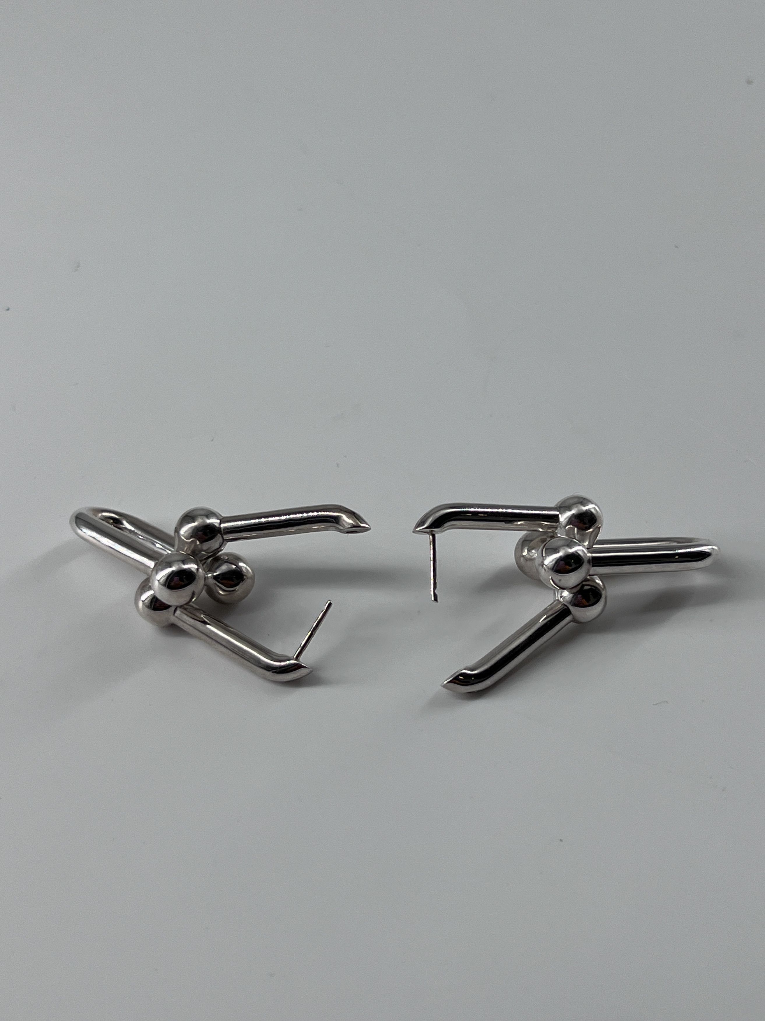 Tiffany & Co. Tiffany & Co. Hardwear Link Earrings Sterling Silver Size ONE SIZE - 5 Thumbnail