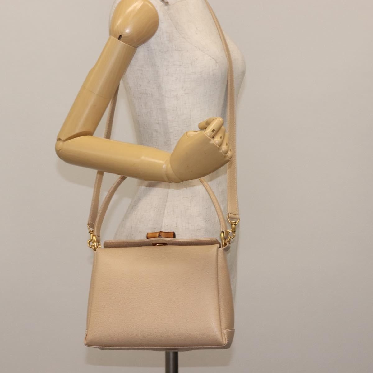 Gucci Gucci Vintage Convertible Bamboo Box Crossbody Bag Leather Size ONE SIZE - 13 Thumbnail