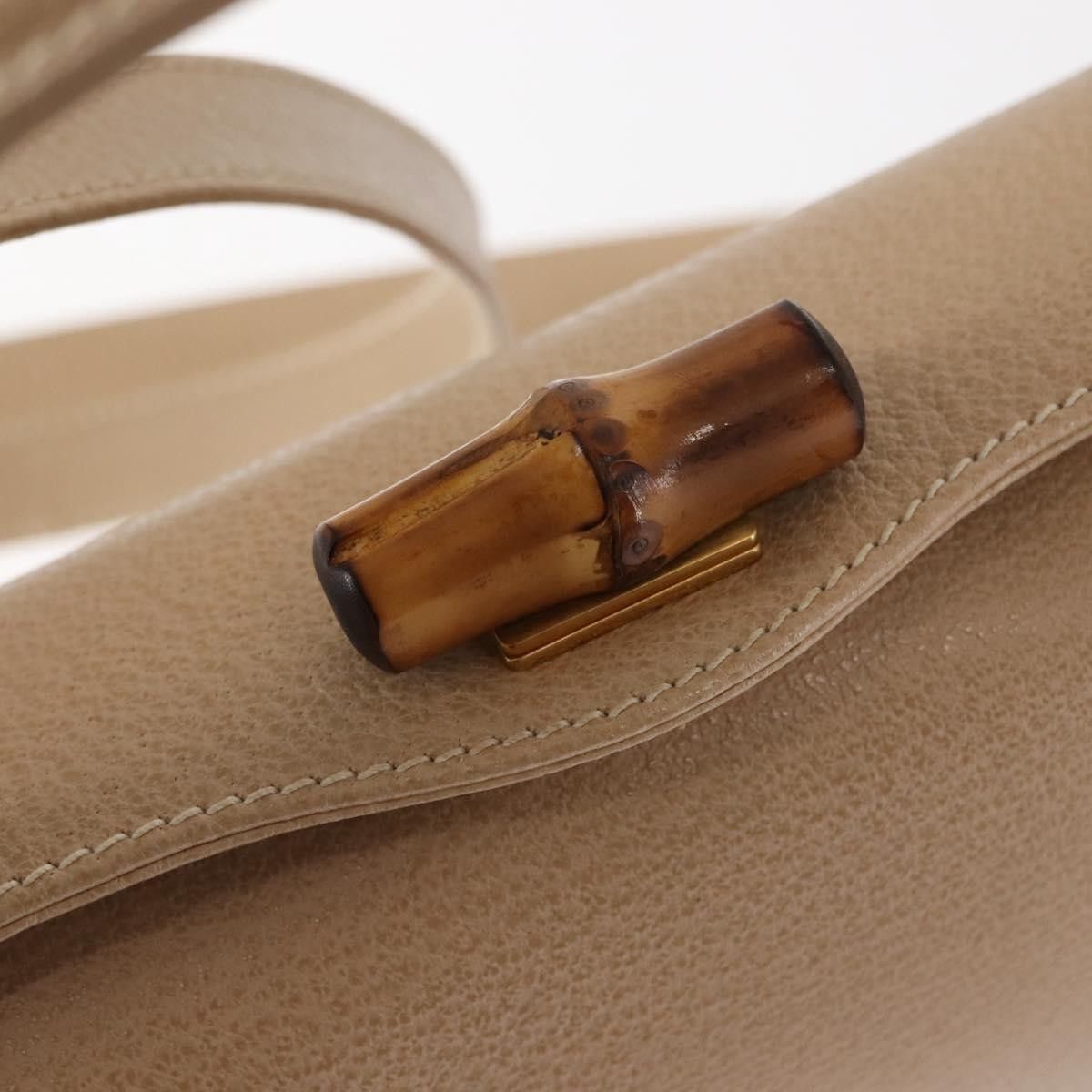 Gucci Gucci Vintage Convertible Bamboo Box Crossbody Bag Leather Size ONE SIZE - 20 Thumbnail