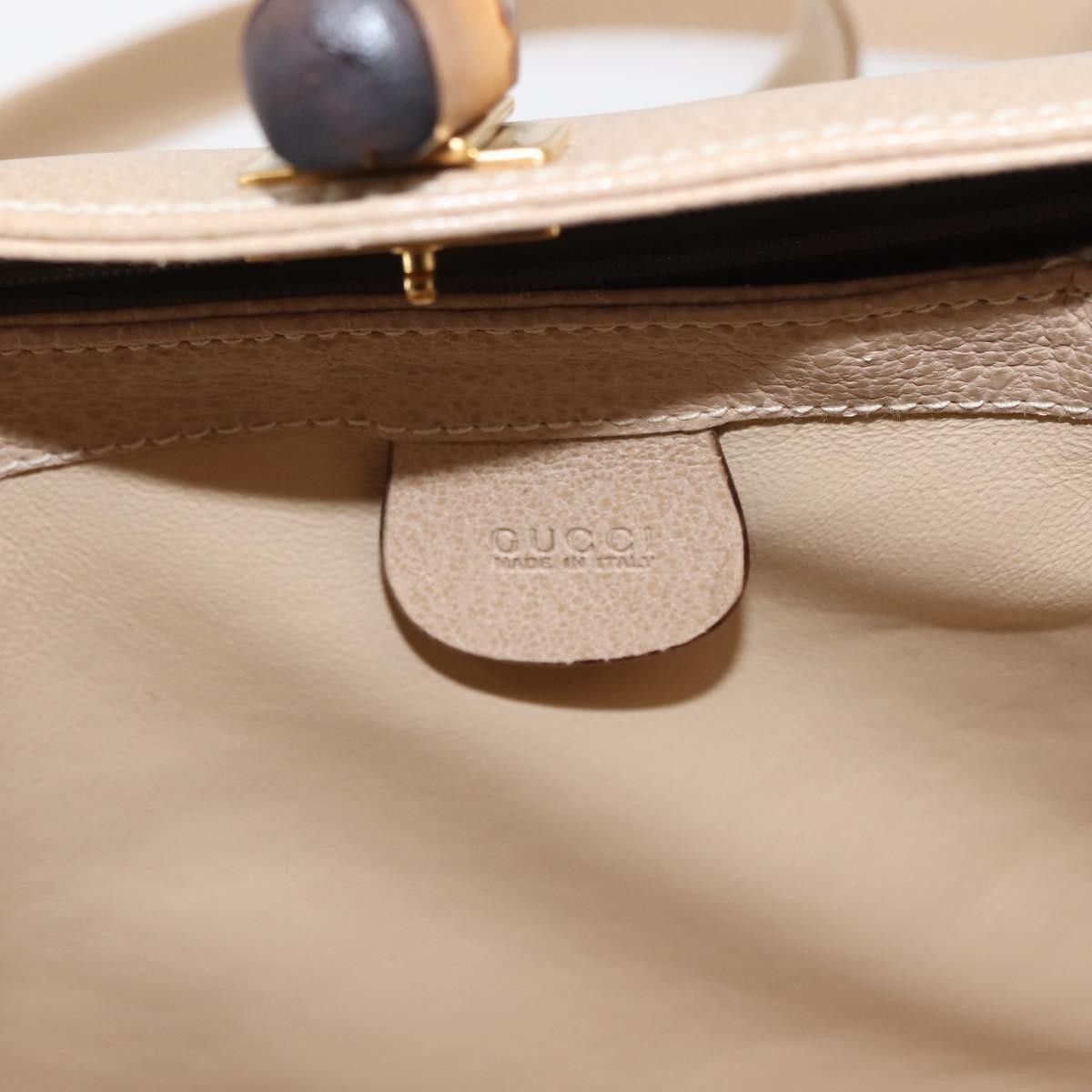 Gucci Gucci Vintage Convertible Bamboo Box Crossbody Bag Leather Size ONE SIZE - 7 Thumbnail