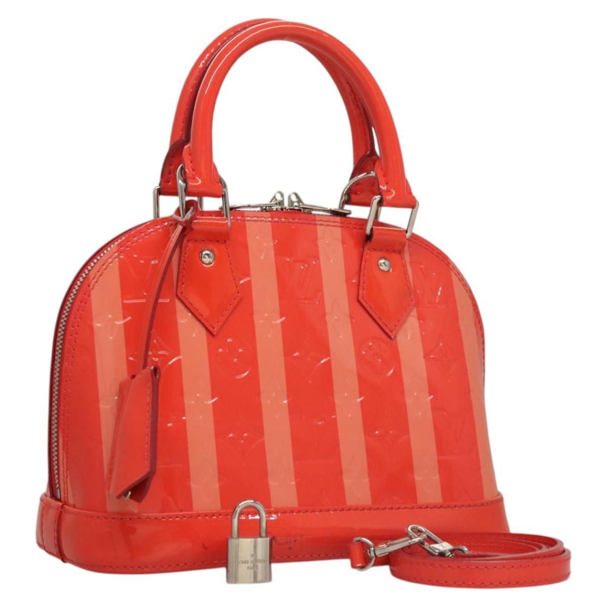 Louis Vuitton Louis Vuitton Alma Handbag Limited Edition Monogram Vernis Rayures Size ONE SIZE - 17 Thumbnail