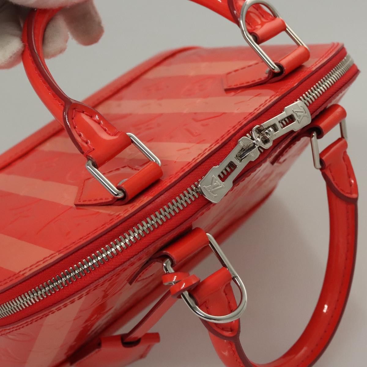 Louis Vuitton Louis Vuitton Alma Handbag Limited Edition Monogram Vernis Rayures Size ONE SIZE - 18 Thumbnail